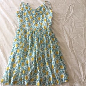 lemon print summer dress